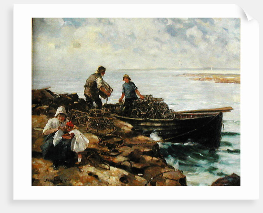Loading Lobster Pots, c.1900 by David Fulton