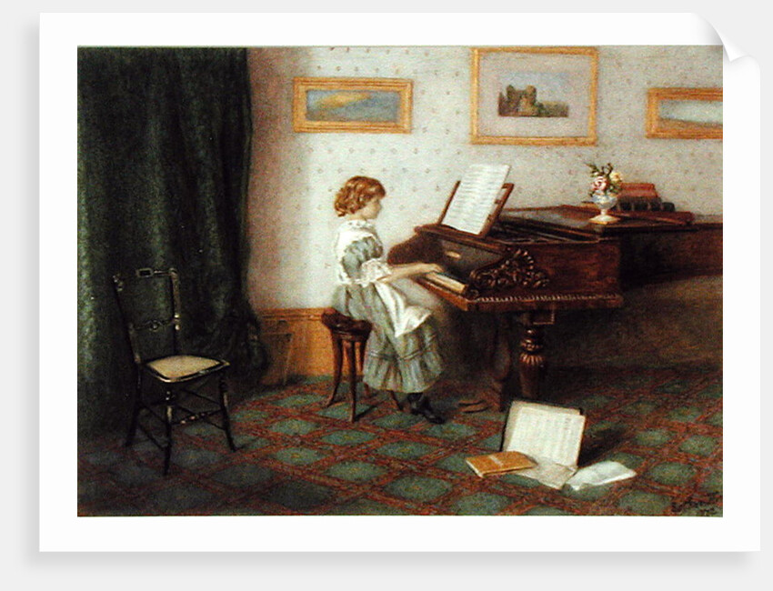 At the Piano, 1876 by Esther H. Jones