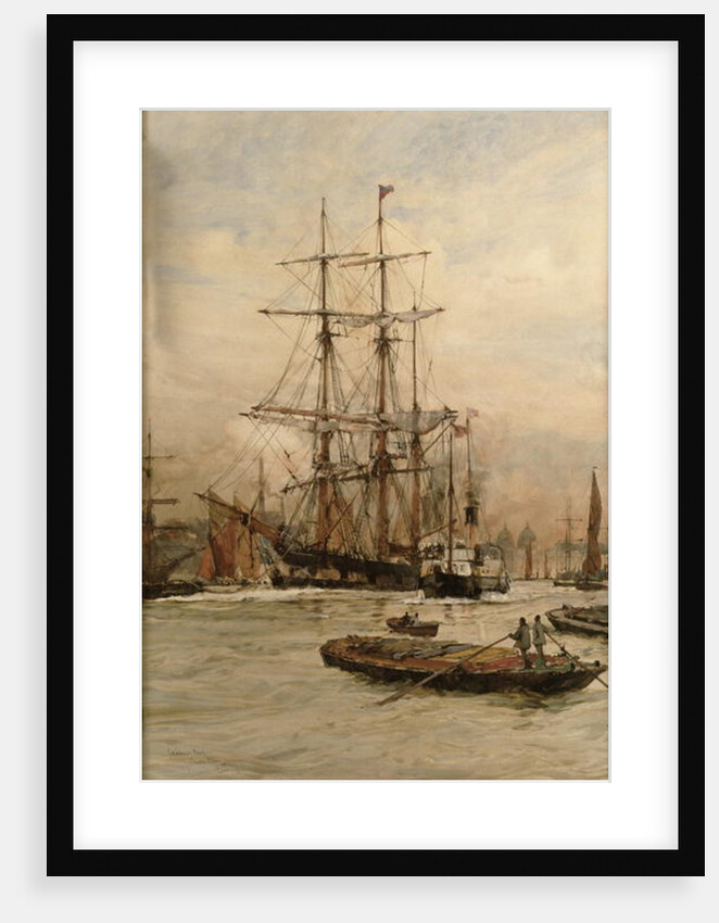 On the Thames below Greenwich, c.1905 by Charles Edward Dixon