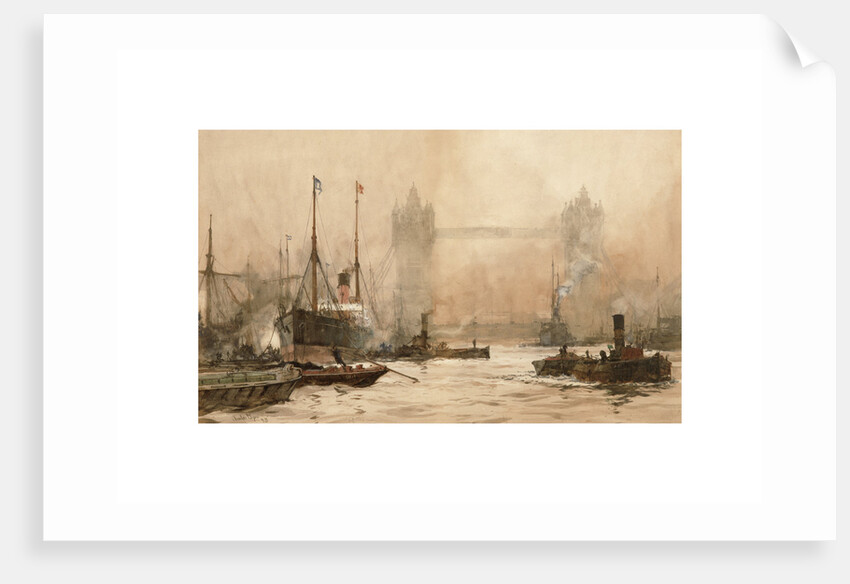 Tower Bridge from Cherry Garden Pier, c.1900 by Charles Edward Dixon