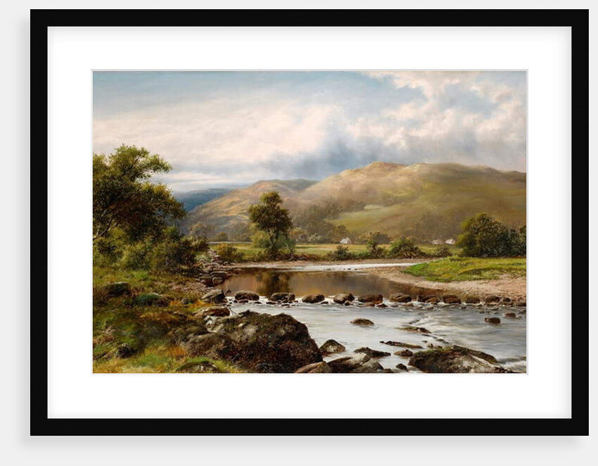 Stepping Stones at Bettws-y-Coed, North Wales by William Henry Mander