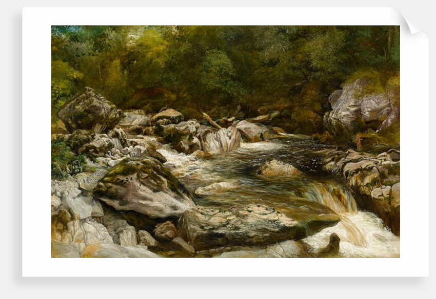 Waterfall on the River Conway, North Wales by R. Haddon