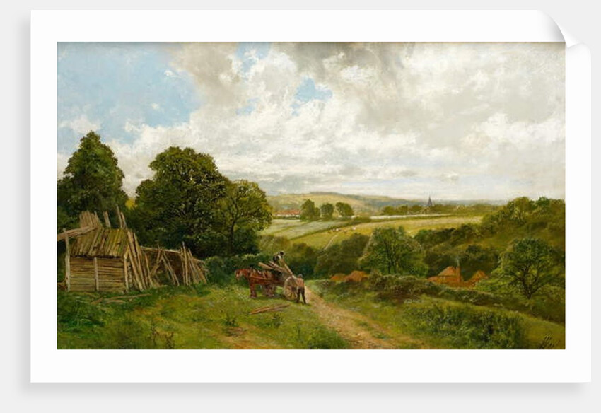 The Canal at Old Basing, Hampshire by James Peel