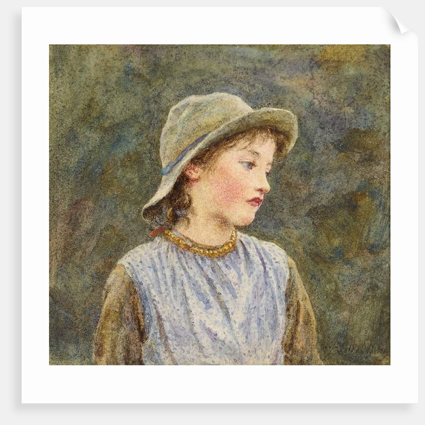 Portrait study of Hetty by Helen Allingham