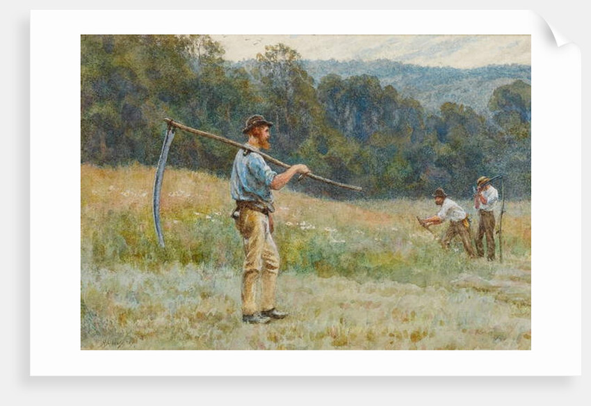 Cutting Hay in the Surrey Hills by Helen Allingham