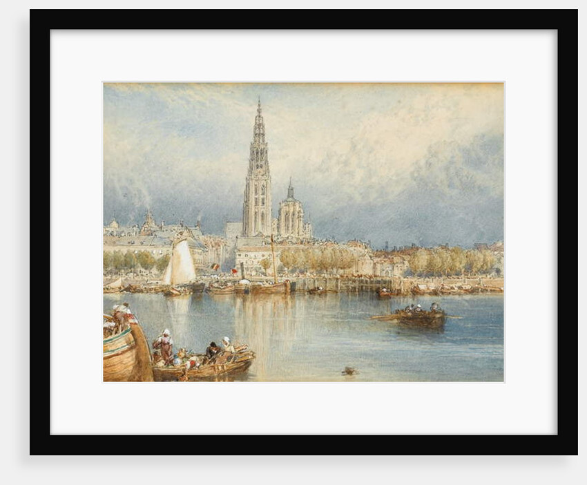A View on the Rhine by Myles Birket Foster