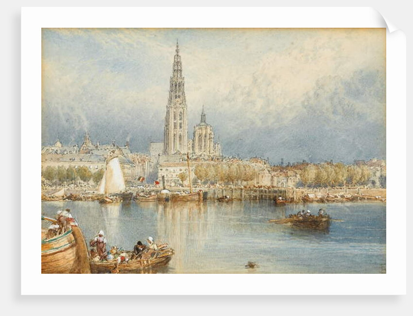 A View on the Rhine by Myles Birket Foster