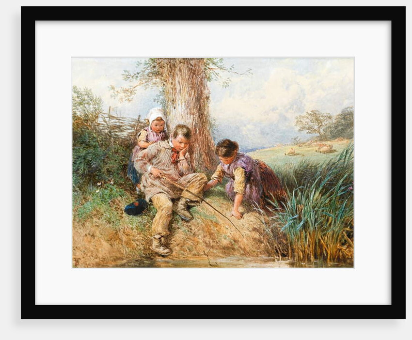 Young Anglers: No Luck Today by Myles Birket Foster