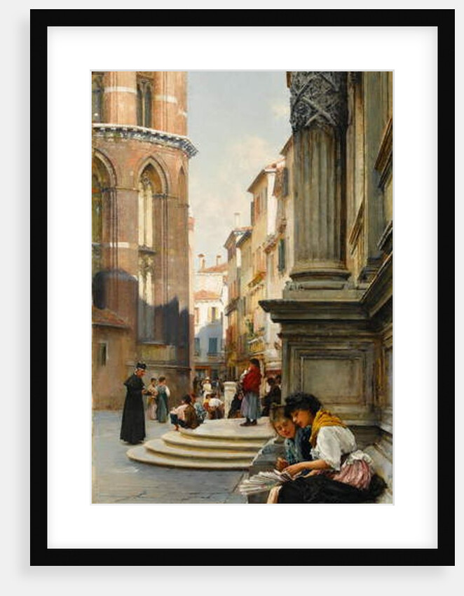 The Church of the Frari and School of San Rocco, Venice, 1892 by Henry Woods