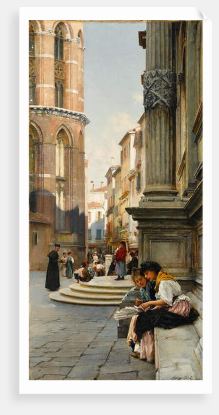 The Church of the Frari and School of San Rocco, Venice, 1892 by Henry Woods