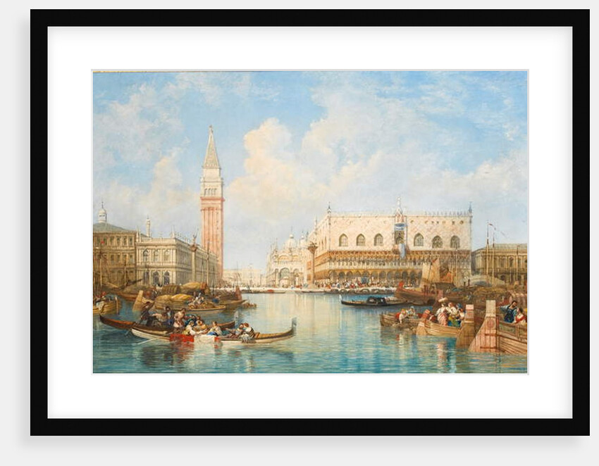 The Doge's Palace and Piazetta from the Lagoon, Venice by William Wyld