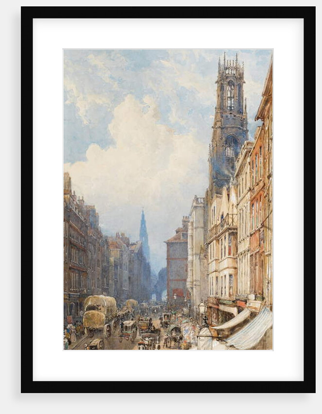 Fleet Street, London, 1834 by George Sidney Shepherd