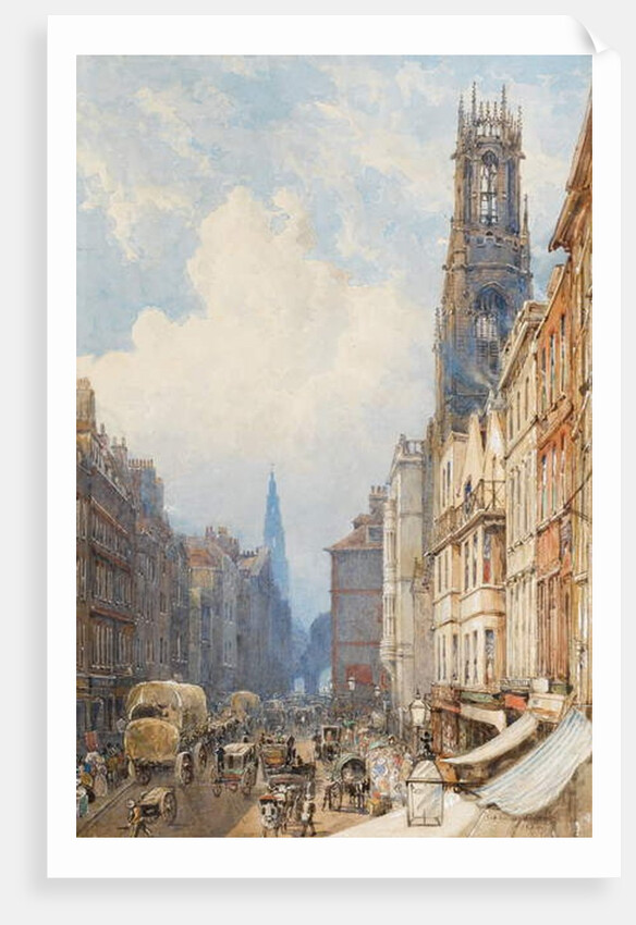 Fleet Street, London, 1834 by George Sidney Shepherd