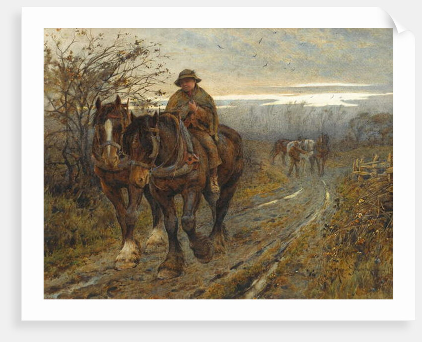 Weary Beasts Returning frae the Plough, 1894 by Joseph Harold Swanwick