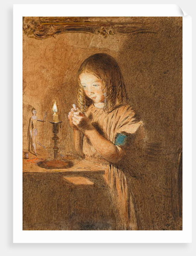 Threading a Needle: The Young Seamstress, c.1845 by William Henry Hunt