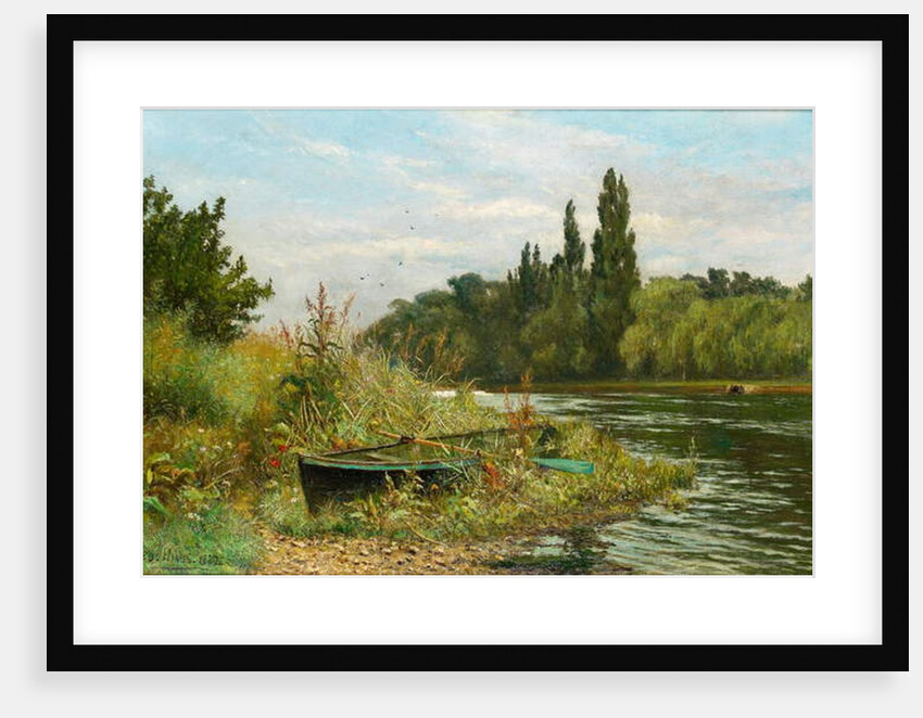 A Quiet Spot on the River Thames, 1882 by Fred Hines