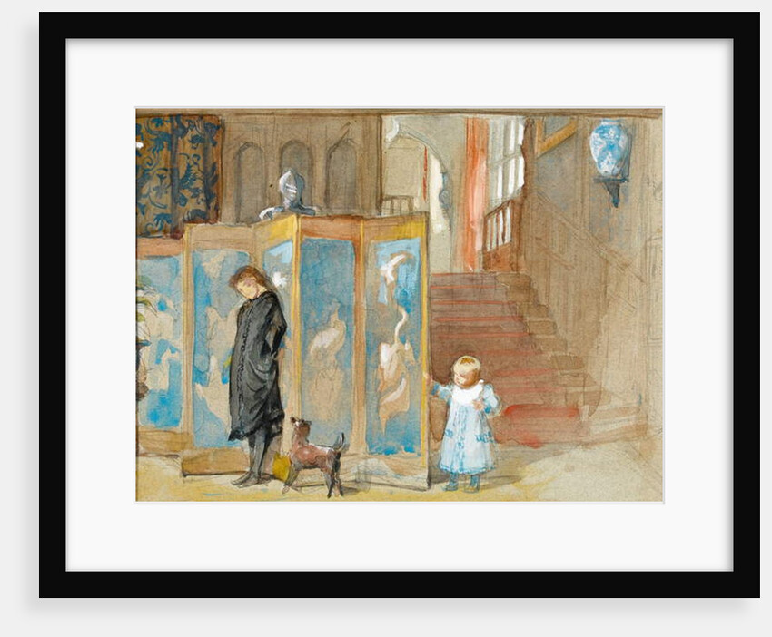 Study for a Portrait of Frederica with Screen, c.1878 by Frederick Goodall