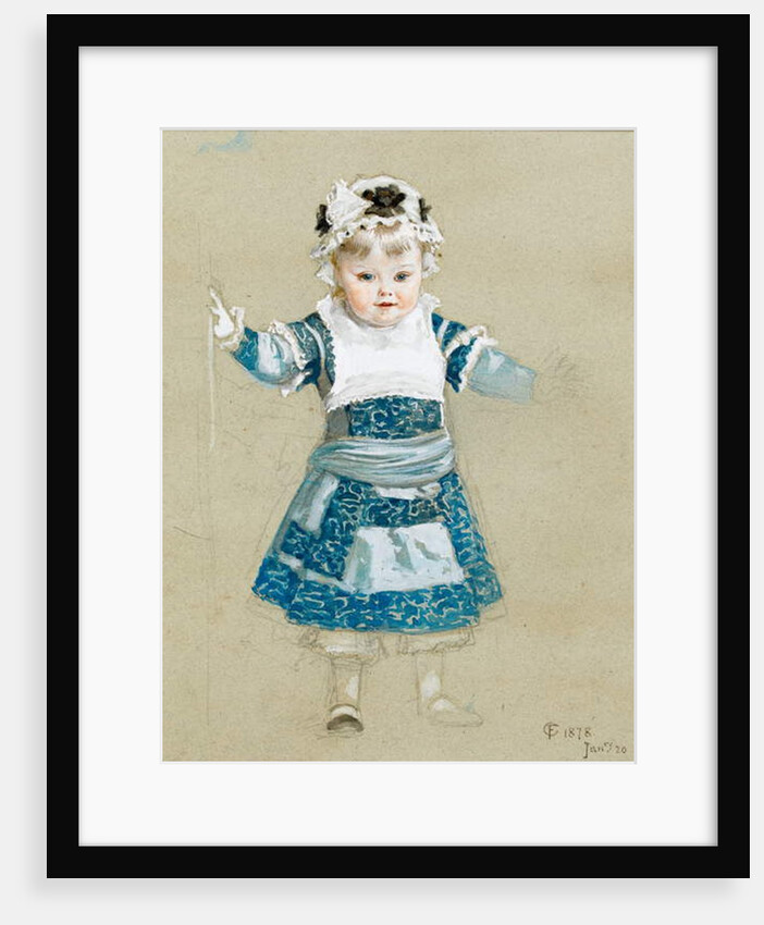 Frederica in her party dress, 1878 by Frederick Goodall