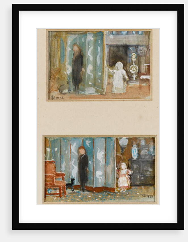 Studies for a Portrait of Frederica with Screen, 1878 by Frederick Goodall