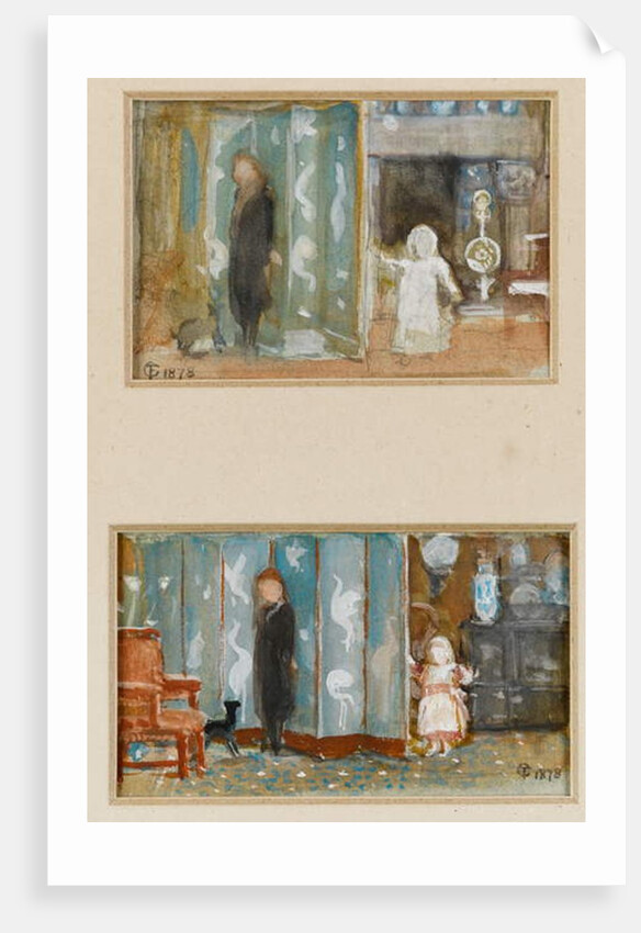 Studies for a Portrait of Frederica with Screen, 1878 by Frederick Goodall