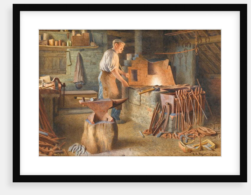 The Village Blacksmith, 1918 by Henry Spernon Tozer