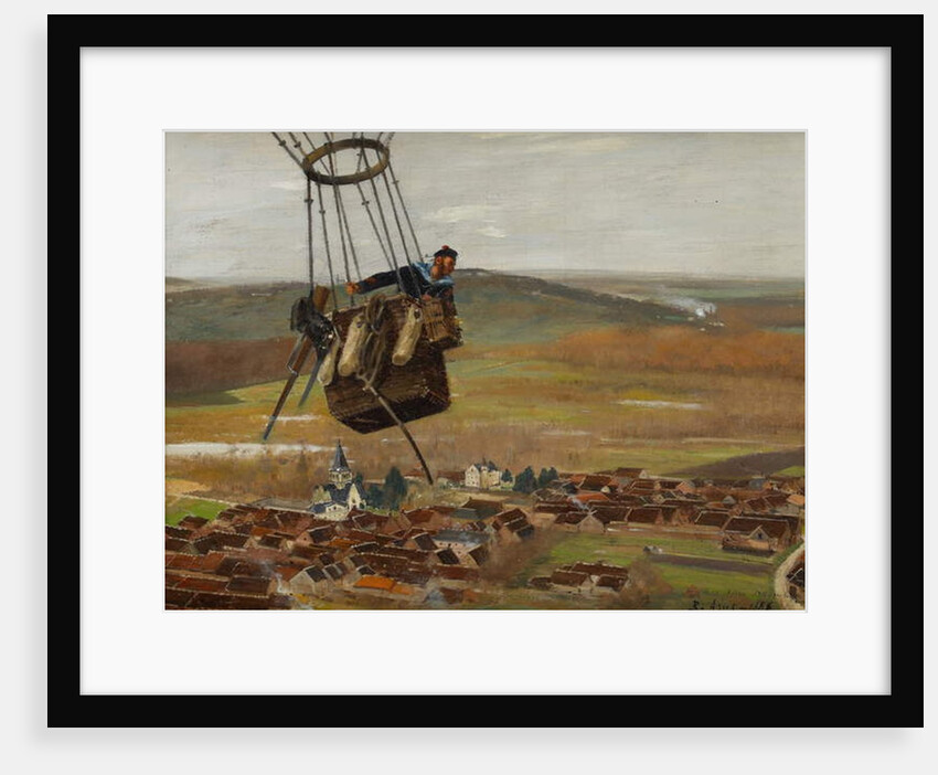 A French Military Balloonist, 1880s by Raoul-Joseph Arus