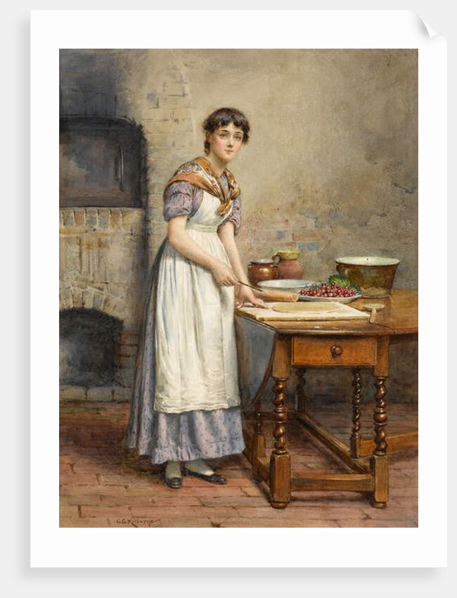 Making a Cherry Pie by George Goodwin Kilburne
