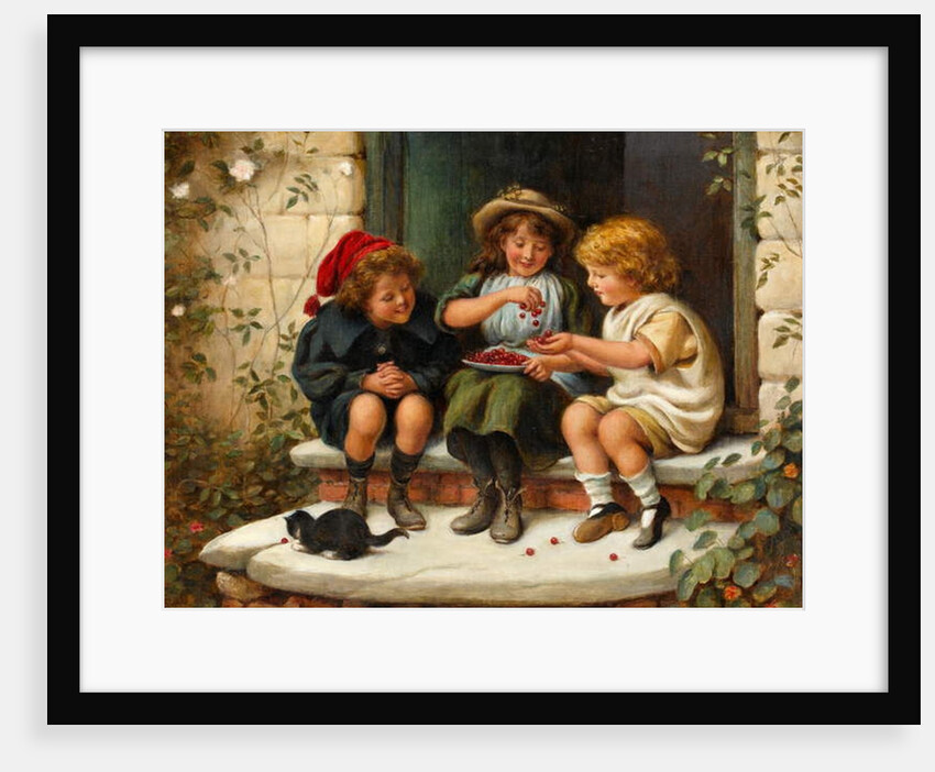 Sharing the Cherries, 1897 by Joseph Clark