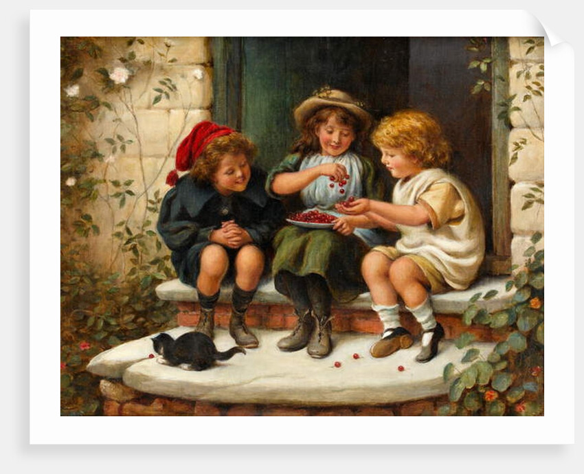 Sharing the Cherries, 1897 by Joseph Clark