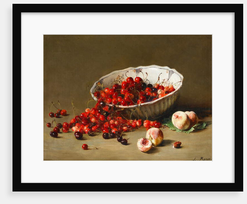 A Bowl of Cherries, c.1900 by Leon-Alfred Benoit