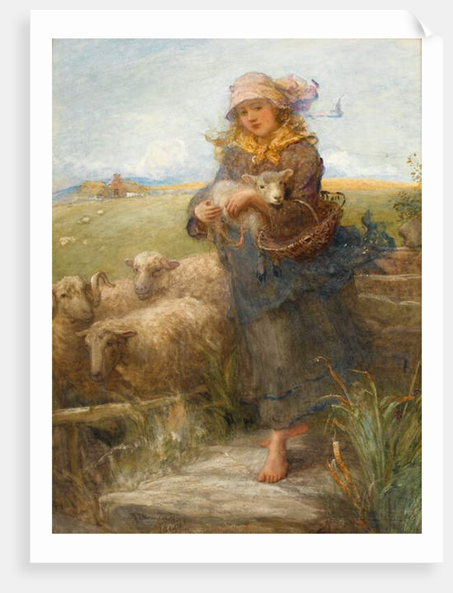 The Shepherdess by Robert Thorne-Waite