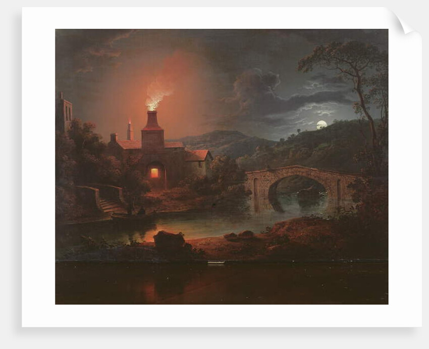 An Ironworks by Moonlight by Sebastian Pether