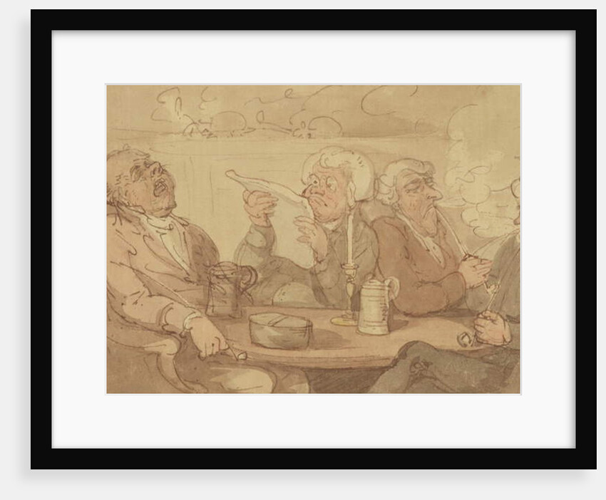 A Gentleman's Club by Thomas Rowlandson