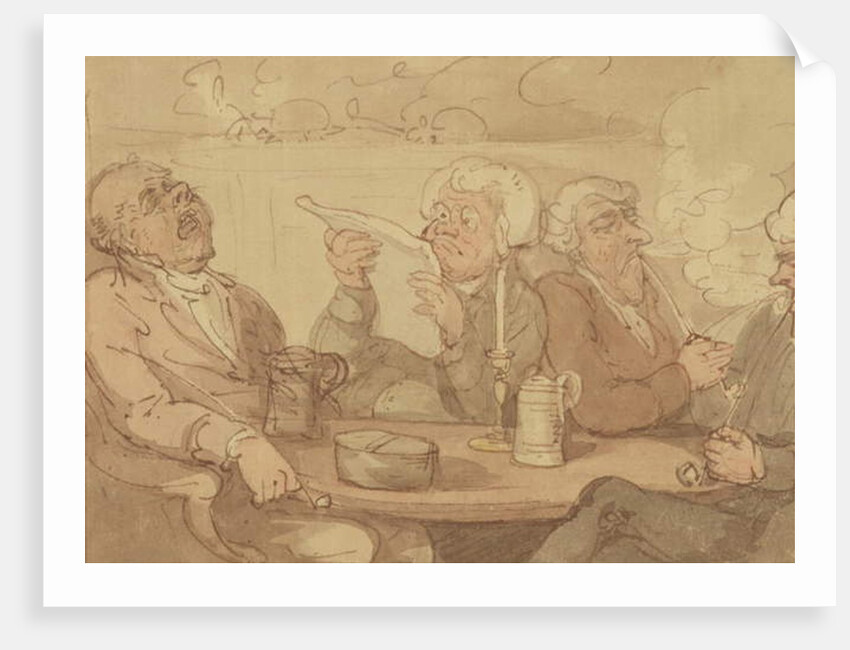 A Gentleman's Club by Thomas Rowlandson