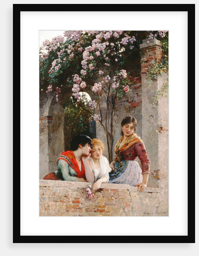 On the Terrace by Eugen von Blaas