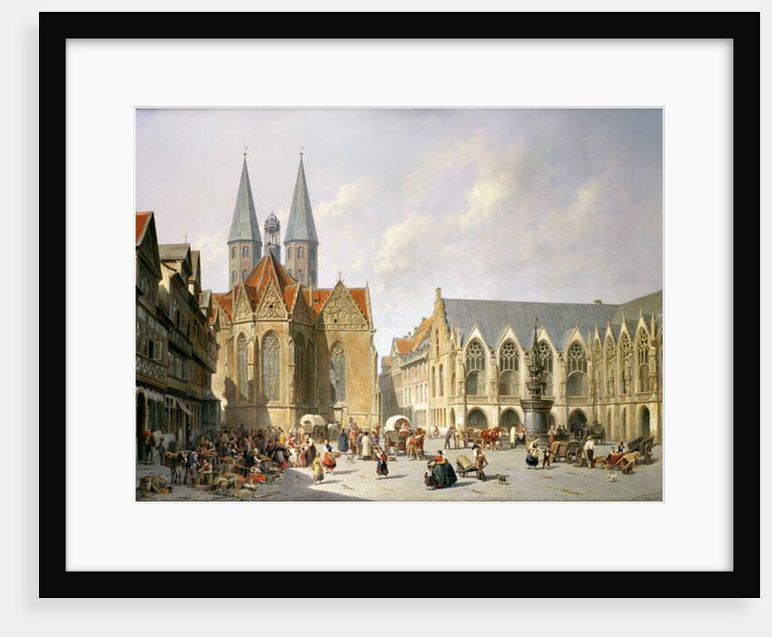 The Old Town Market Square, Brunswick, 1890 by Jacques Carabain