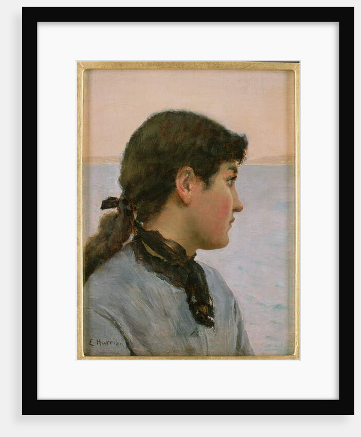 A Fishergirl, Newlyn by Edwin Harris