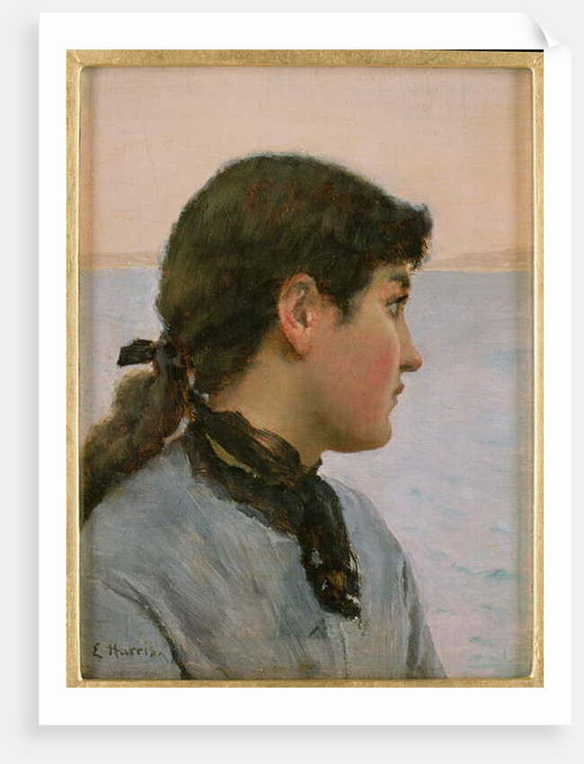 A Fishergirl, Newlyn by Edwin Harris