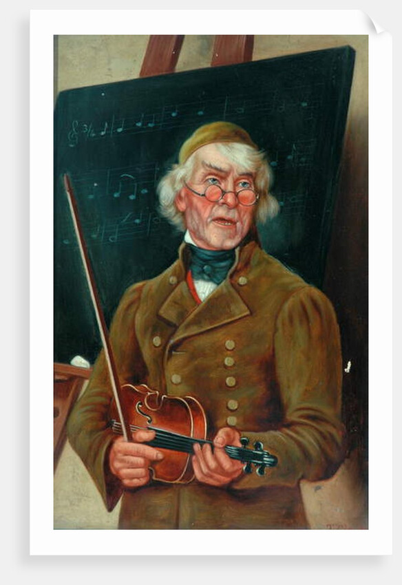 Musician with a Violin by T. Clare