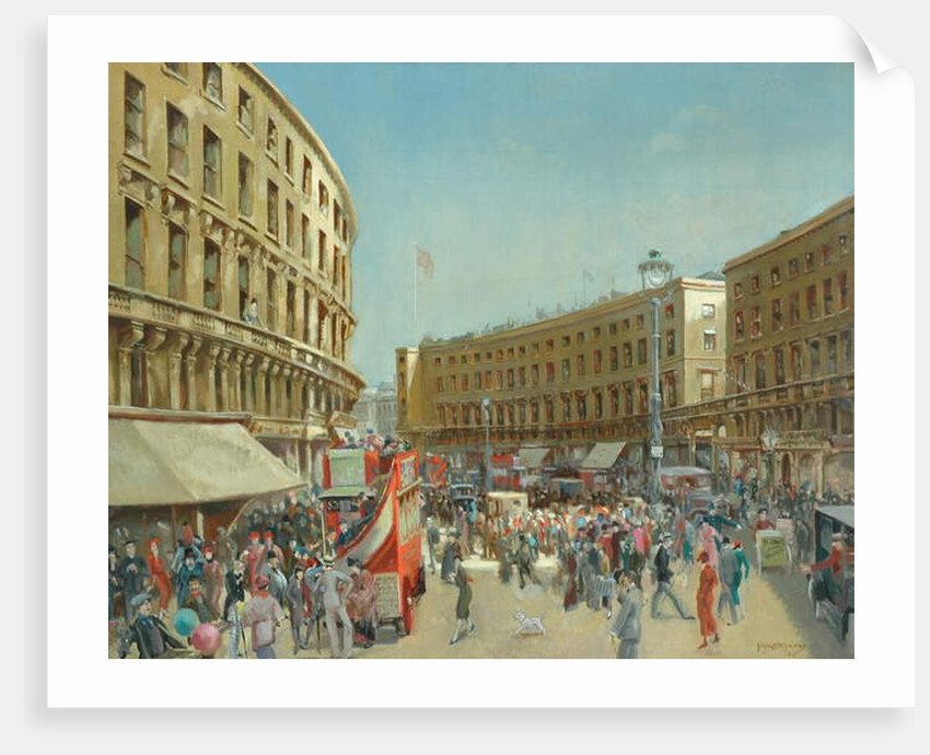 Old Regent Street, 1924 by John Kynnersley Kirby