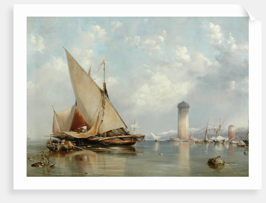 Off the Coast of Leghorn, 1848 by Edward William Cooke