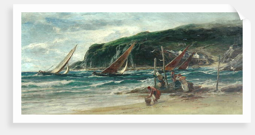 On the Yorkshire Coast, a Breezy Day by Edwin Ellis