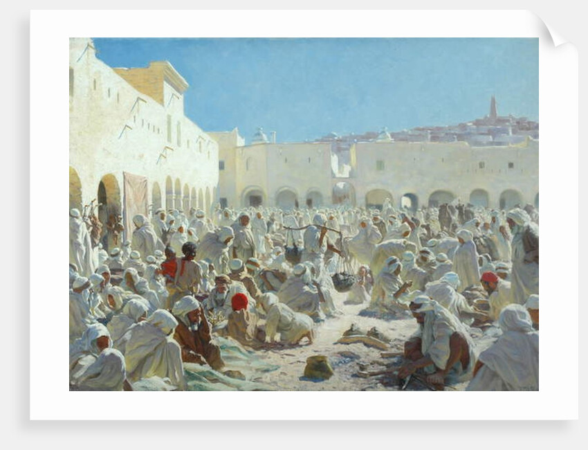 The Market Place, Guardia by Thomas Frederick Mason Sheard