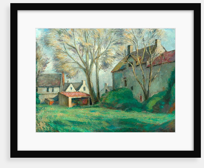 A Cotswold Farm, 1924 by Alfred Thornton