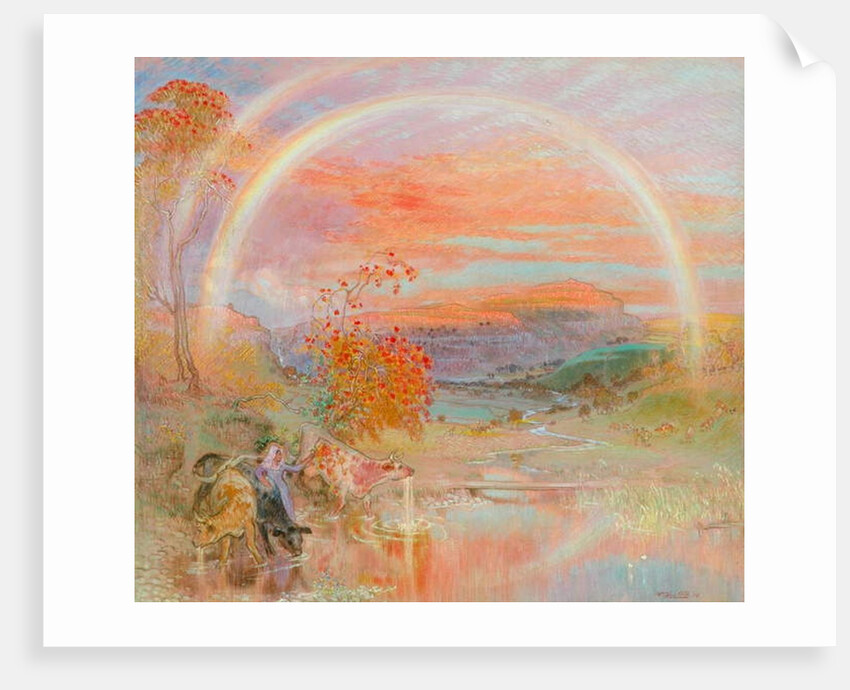 The Rainbow, Malhamdale, 1918 by William Shackleton