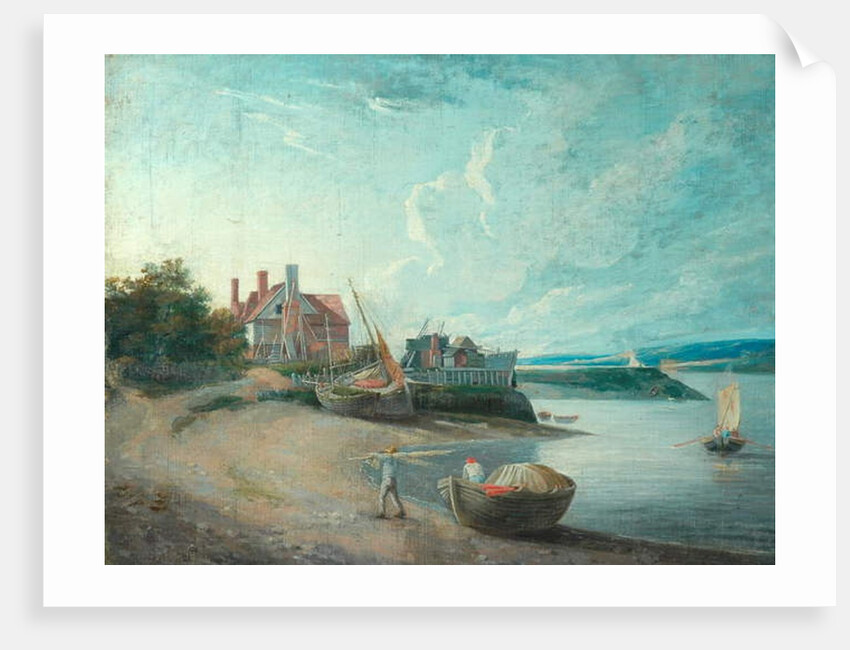 River Scene with Boats, 1815 by Augustus Wall Callcott