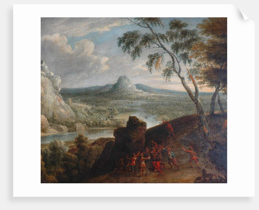Landscape with Banditti in Ambush by Jan van Huchtenburgh