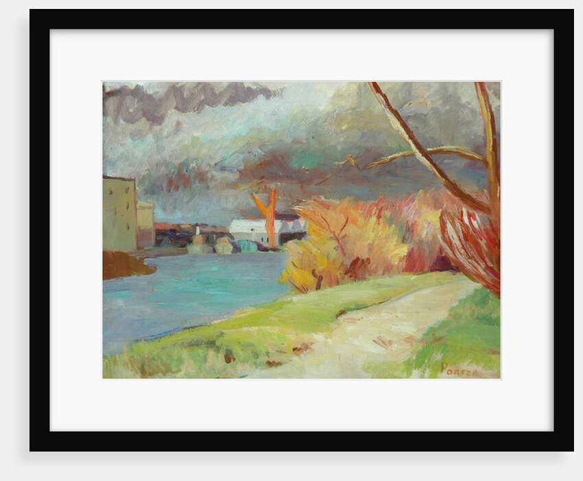 The River at Kew by Frederick James Porter