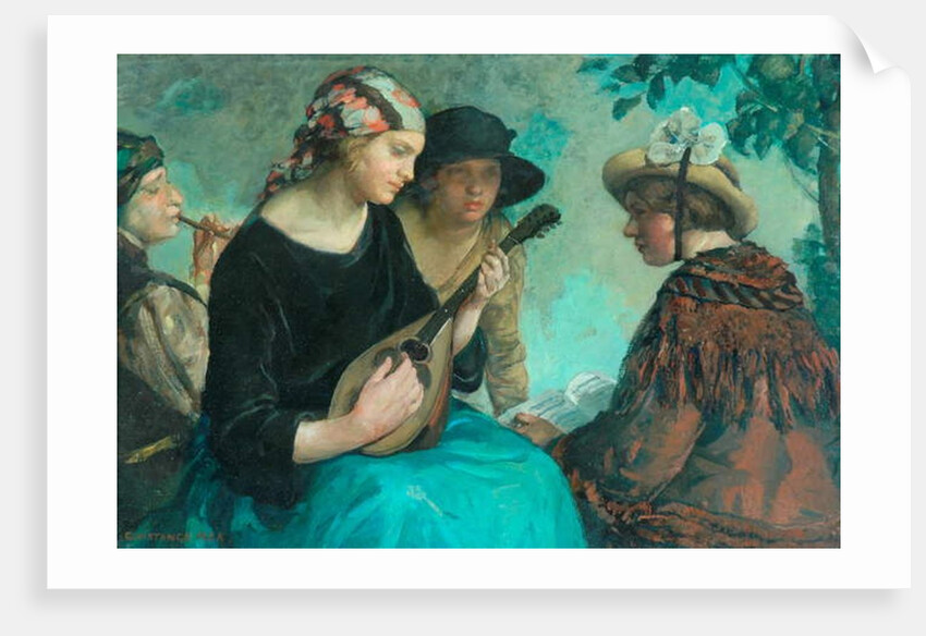 Girl with a Mandolin by Constance Rea