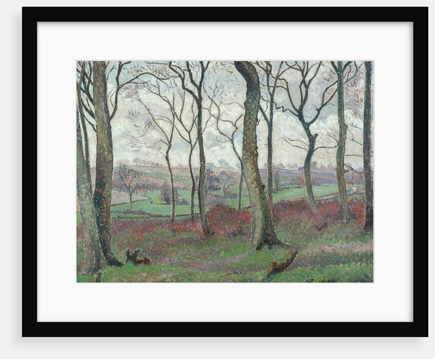 The Dunmow Road from Tilty Wood, 1915 by Lucien Pissarro